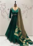 Green Anarkali suit usa/anarkali pink kurta 3/4 sleeve/purple 3/4 sleeve anarkali/green anarkali/Indian dresses/pure anarkali with dupatta