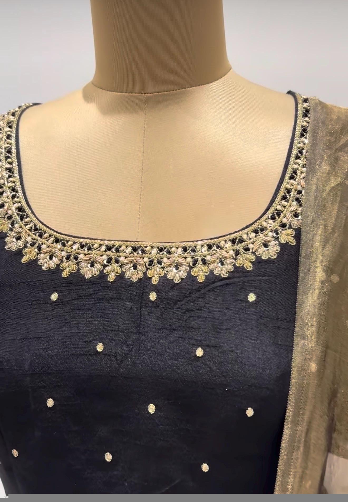 Black Anarkali suit usa/anarkali kurta elbow sleeve/purple anarkali dupatta/pink anarkali/Indian dresses/purple anarkali with dupatta usa