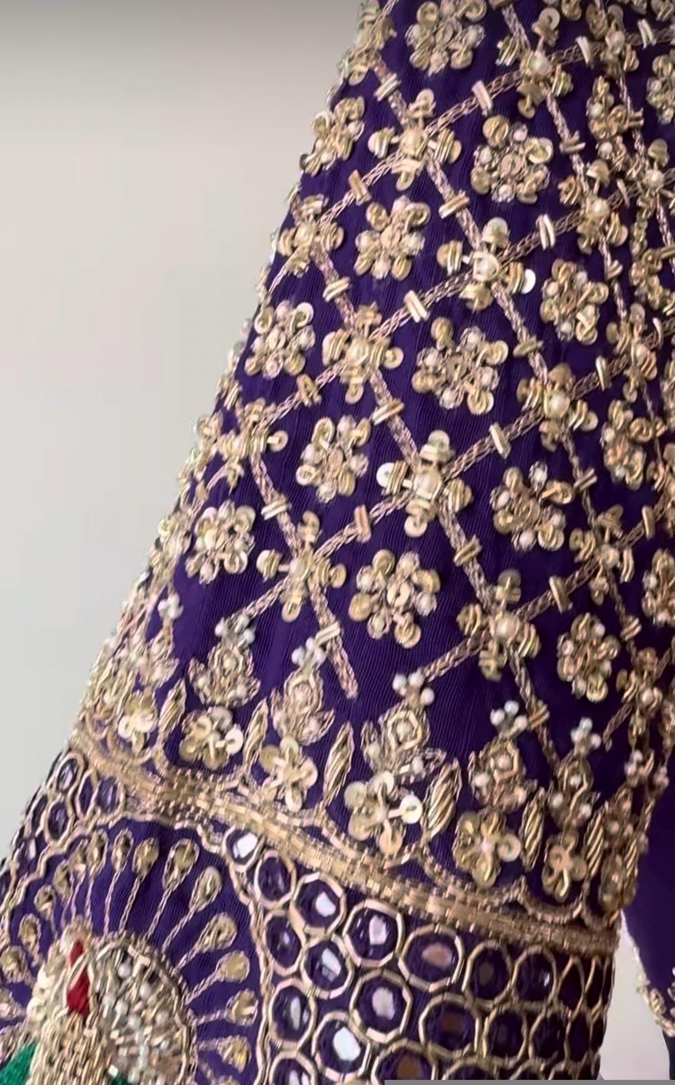 Hand Embroidered Pure Silk Blouse/purple Zardosi Maggam Saree Blouse,plus size blouse,hand work blouse,maggam blouse,purple saree blouse USA