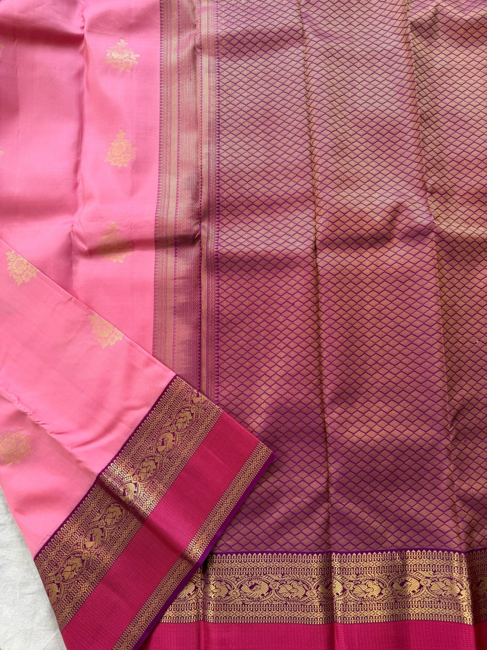 Pure handloom kanjeevaram silk saree with blouse |traditional saree with readymade blouse| sarees USA/bridal kanjeevaram saree/wedding saree