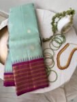 Pure handloom kanjeevaram silk saree with blouse |traditional saree with readymade blouse| sarees USA/bridal kanjeevaram saree/wedding saree
