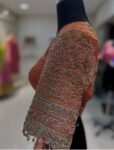 Orange Raw Silk Saree Blouse: Hand Embroidered Zardosi Maggam, orange tissue blouse,orange mix and match blouse,plus size blouse,hand work