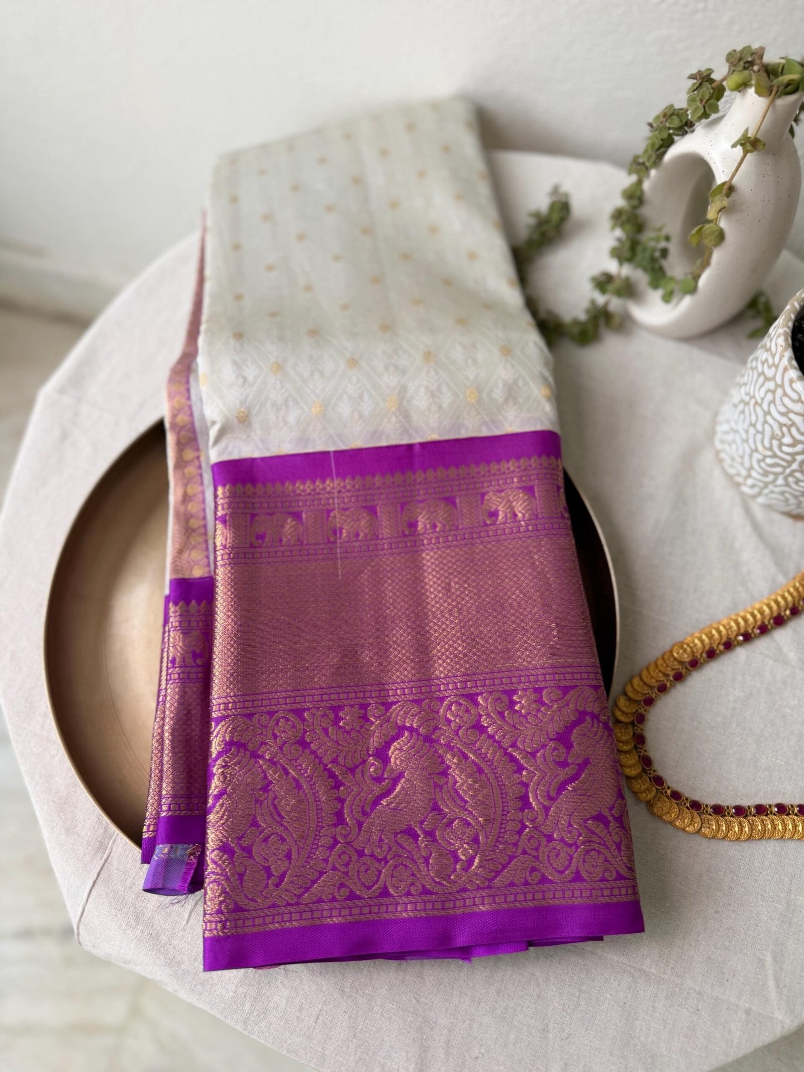 Pure handloom kanjeevaram silk saree with blouse |traditional saree with readymade blouse| sarees USA/bridal kanjeevaram saree/wedding saree