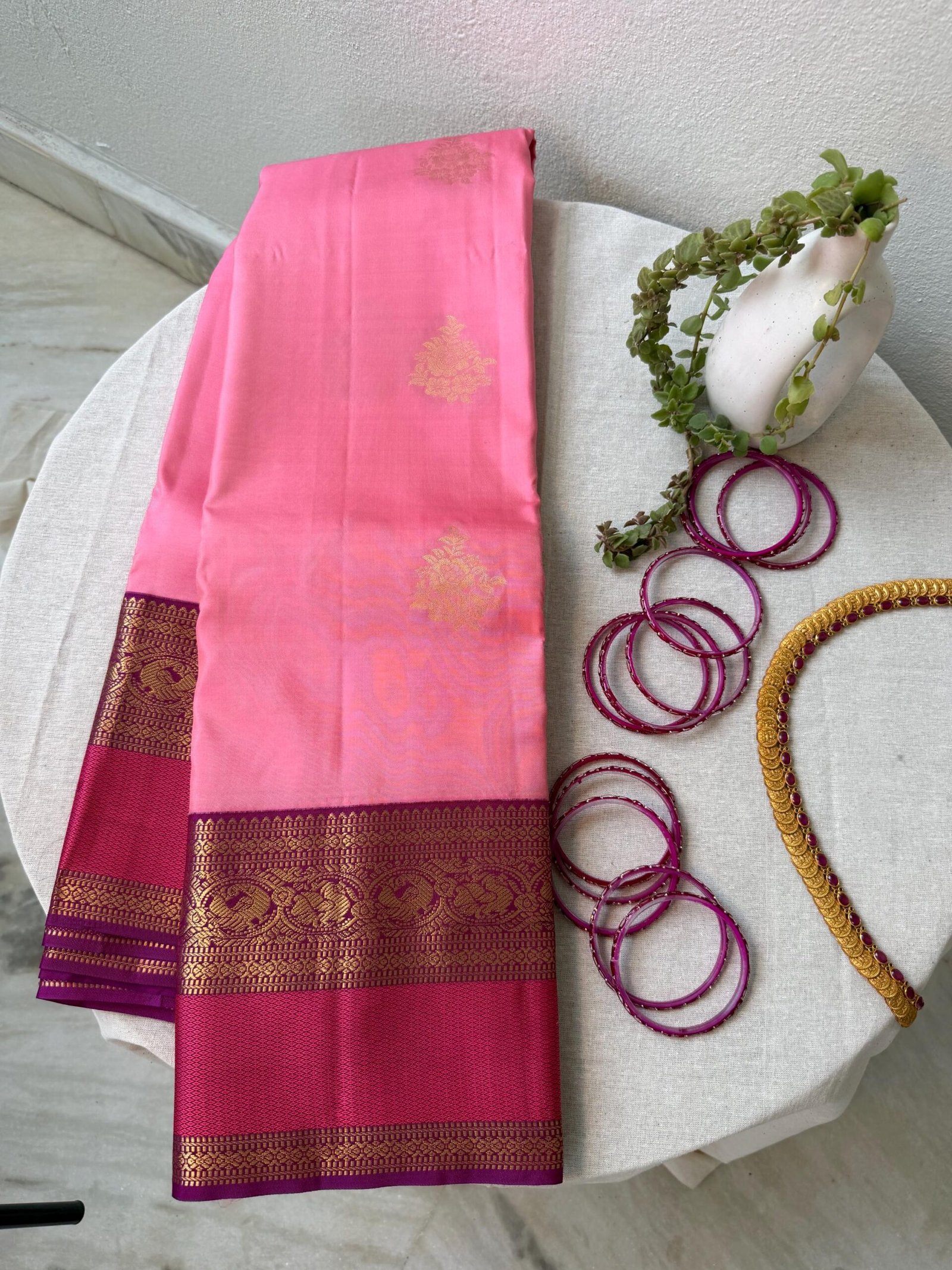 Pure handloom kanjeevaram silk saree with blouse |traditional saree with readymade blouse| sarees USA/bridal kanjeevaram saree/wedding saree