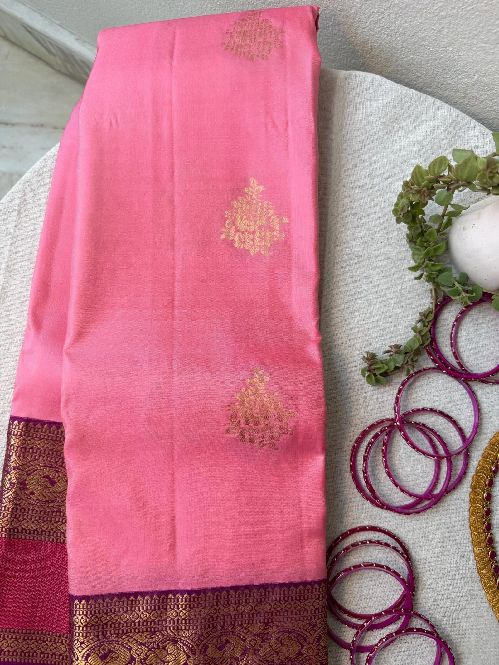 Pure handloom kanjeevaram silk saree with blouse |traditional saree with readymade blouse| sarees USA/bridal kanjeevaram saree/wedding saree