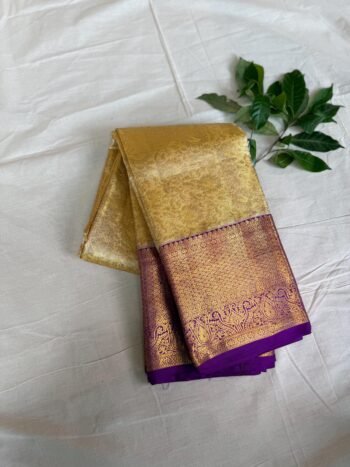 Pure handloom kanjeevaram silk saree with blouse |traditional saree with readymade blouse| sarees USA/bridal kanjeevaram saree/wedding saree