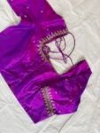 pure silk hand embroidery zardozi pink blouse
